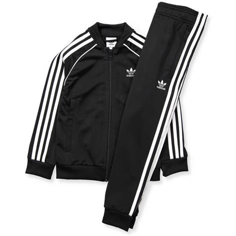 adidas tracksuit all black|adidas originals tracksuit black.